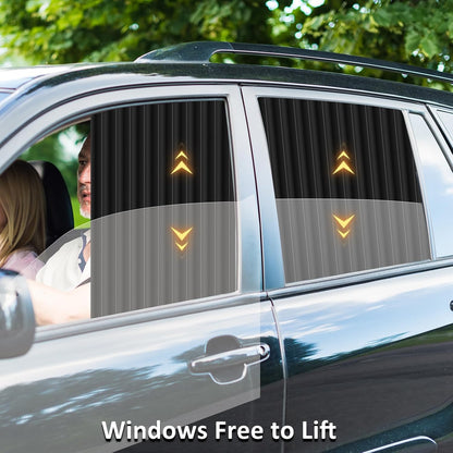 ZATOOTO Car Window Shades for Side Window, Magnetic Car Curtains, 4 Pack