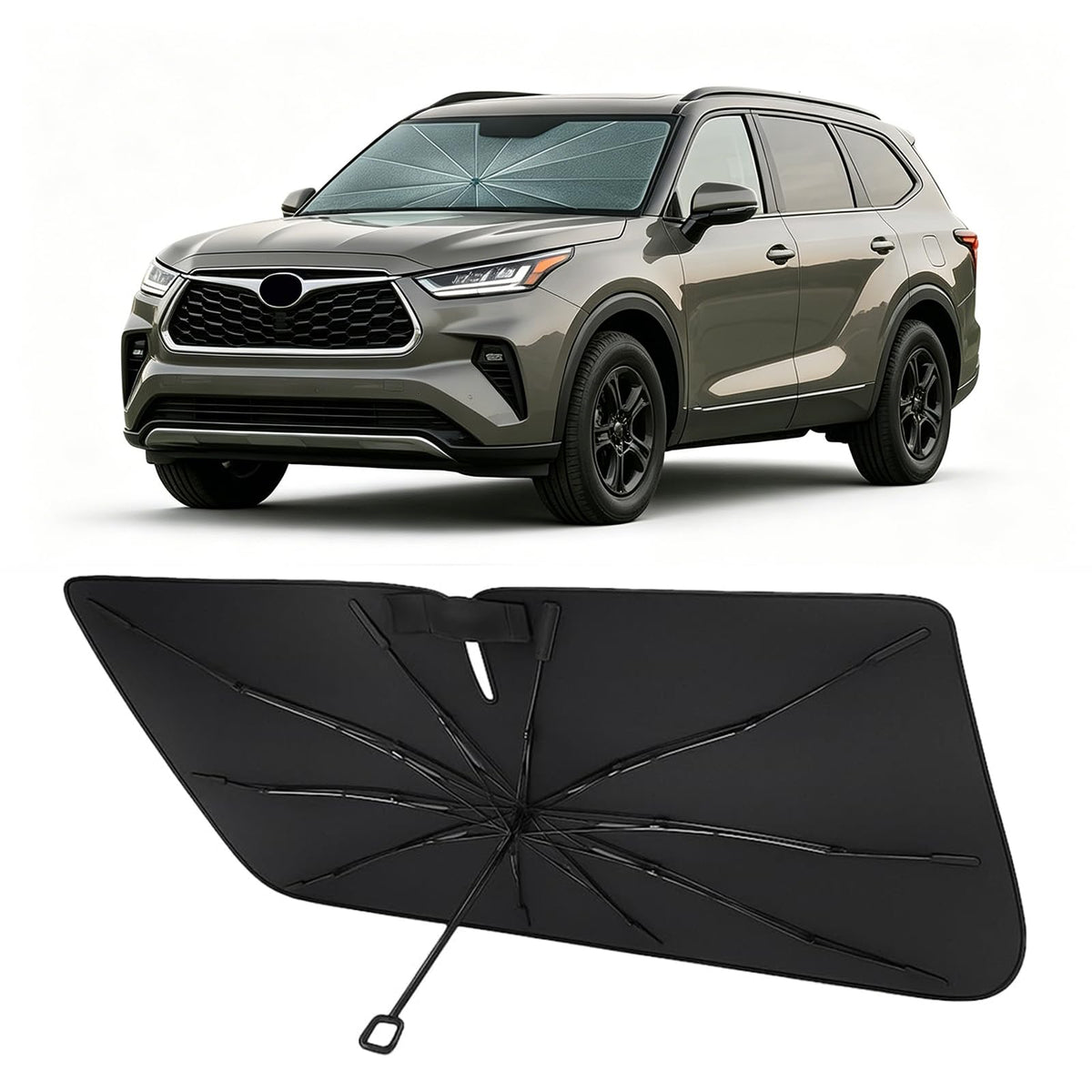 Proadsy Custom Fit Windshield Sun Shade Umbrella for 2023-2026 Honda Accord