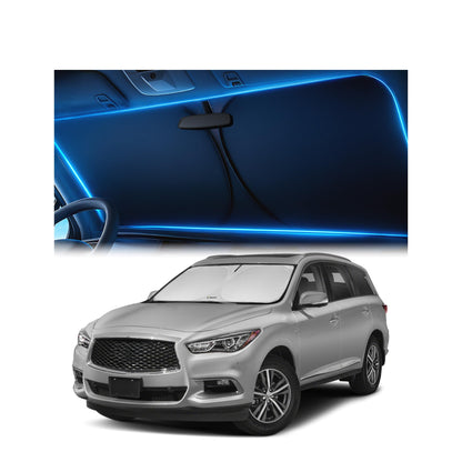 Magnelex Windshield Sun Shade for Kia K5 2021-2026 / Hyundai Sonata 2020-2026, Foldable Car Window Sunshade, Heat & UV Visor Cover, Reflective Front Shades Accessories