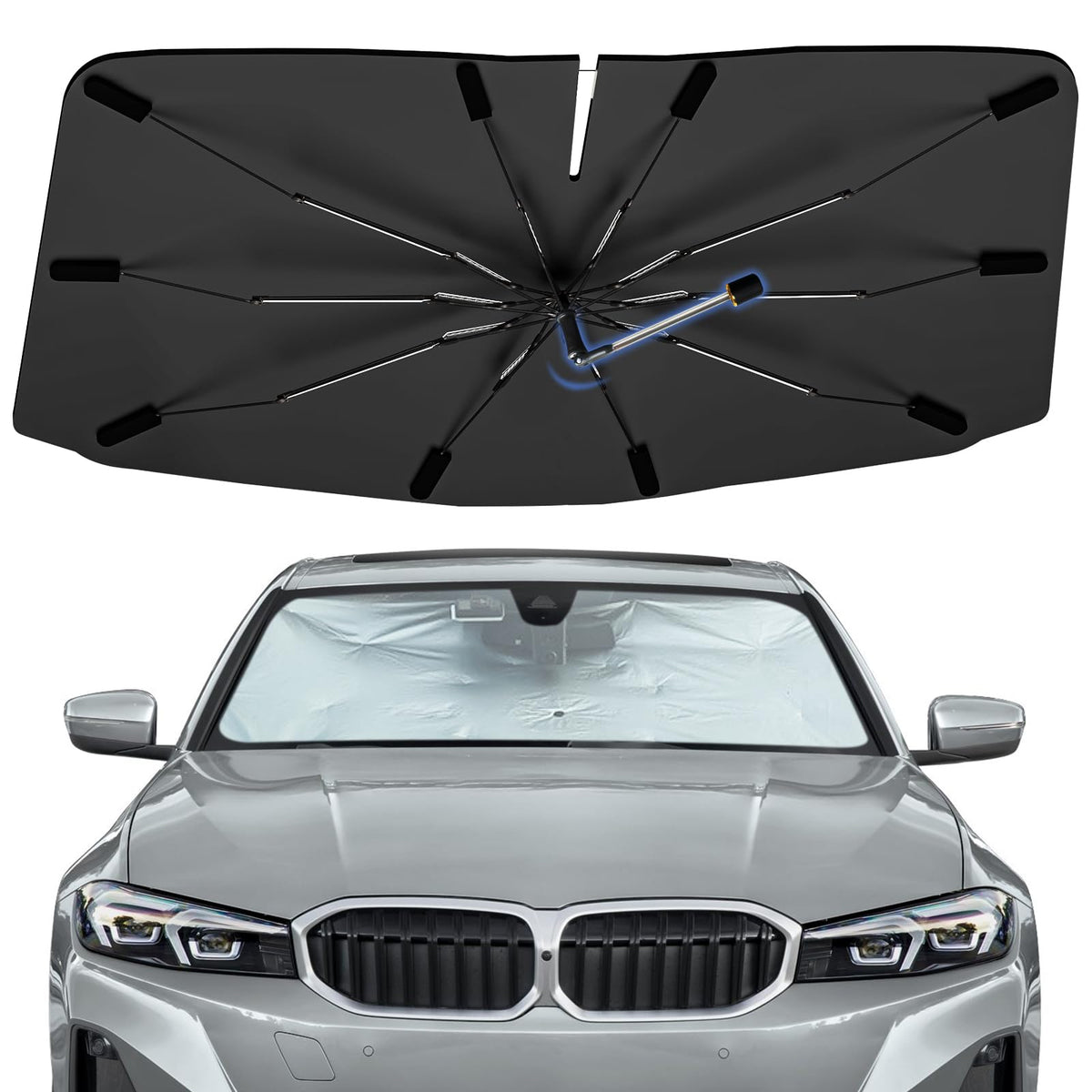 Windshield Sun Shade Umbrella for Dodge Durango 2011-2026 Front Window