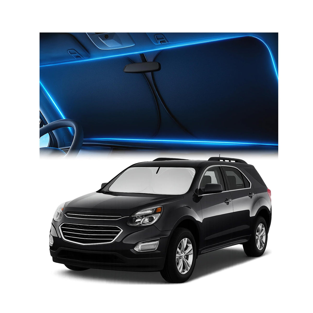 Magnelex Windshield Sun Shade for Kia K5 2021-2026 / Hyundai Sonata 2020-2026, Foldable Car Window Sunshade, Heat & UV Visor Cover, Reflective Front Shades Accessories