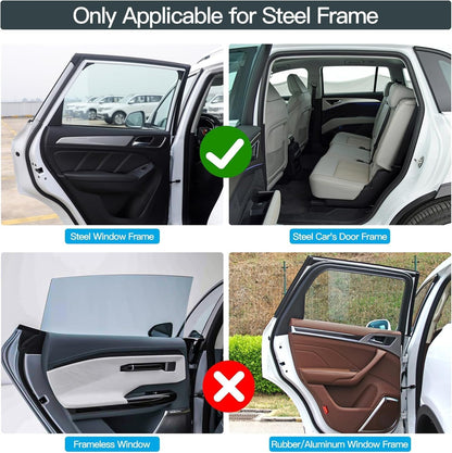 ZATOOTO Magnetic Car Window Shades for Side Window Sun Shade, Full Blackout