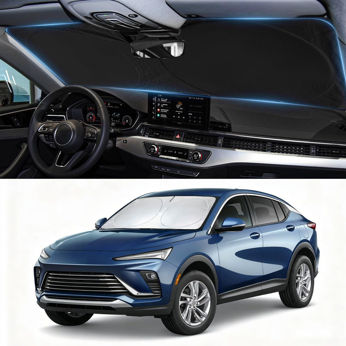 Windshield Sun Shade for Chevrolet Chevy Traverse LS, LT 2018-2026 Sunshade