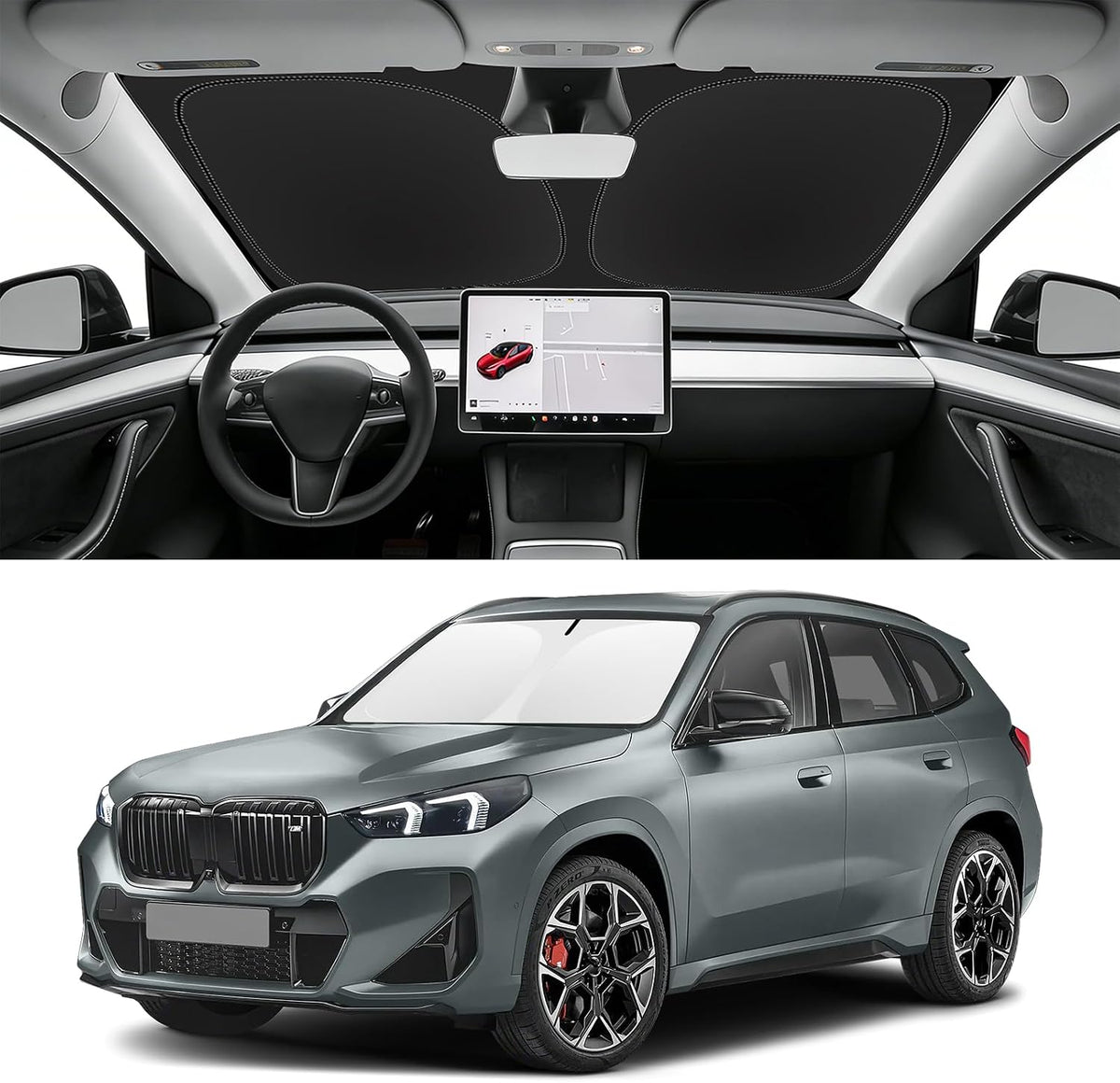 Custom Fit Windshield Sun Shade for BMW X1 2016-2026