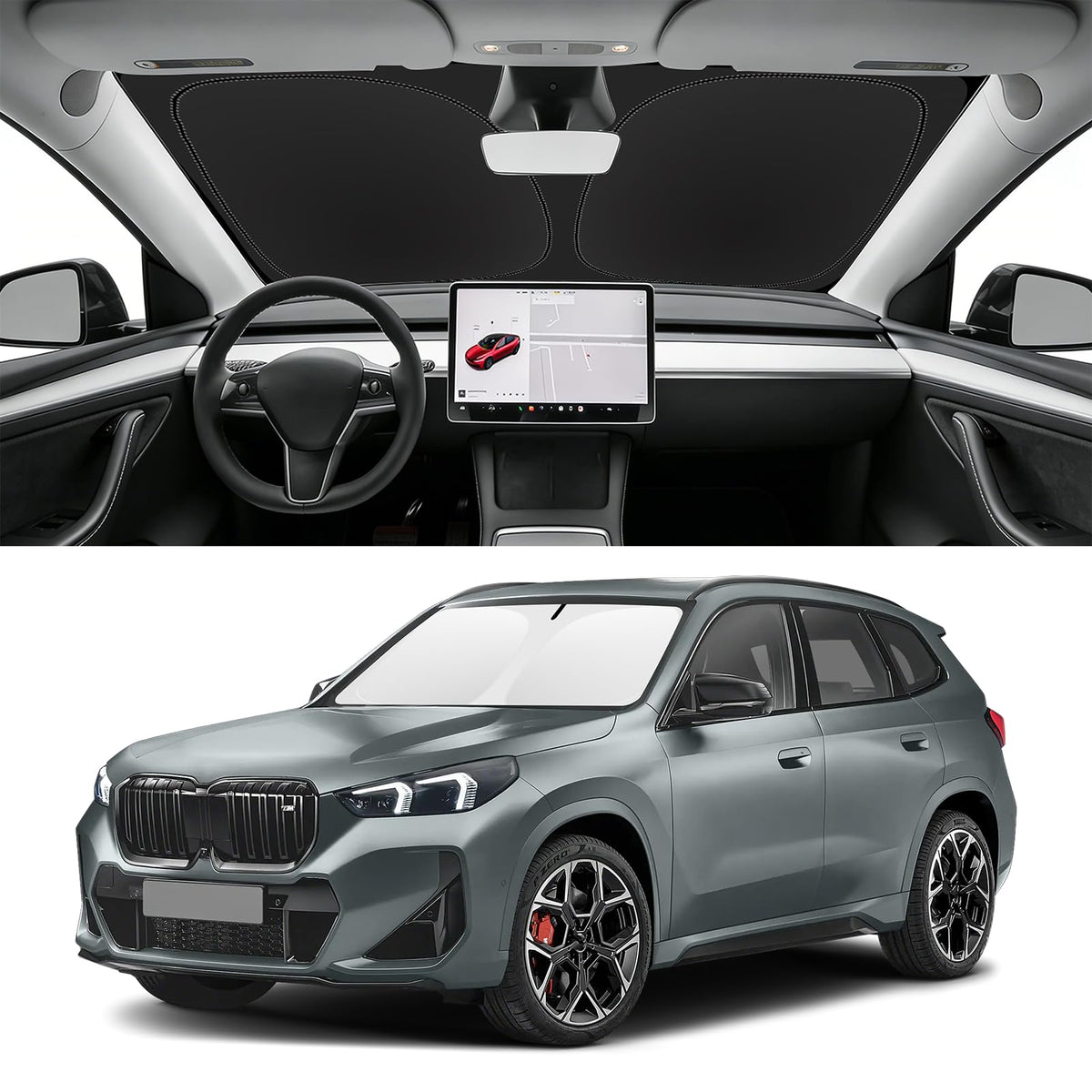 Custom Fit Windshield Sun Shade for BMW X1 2016-2026