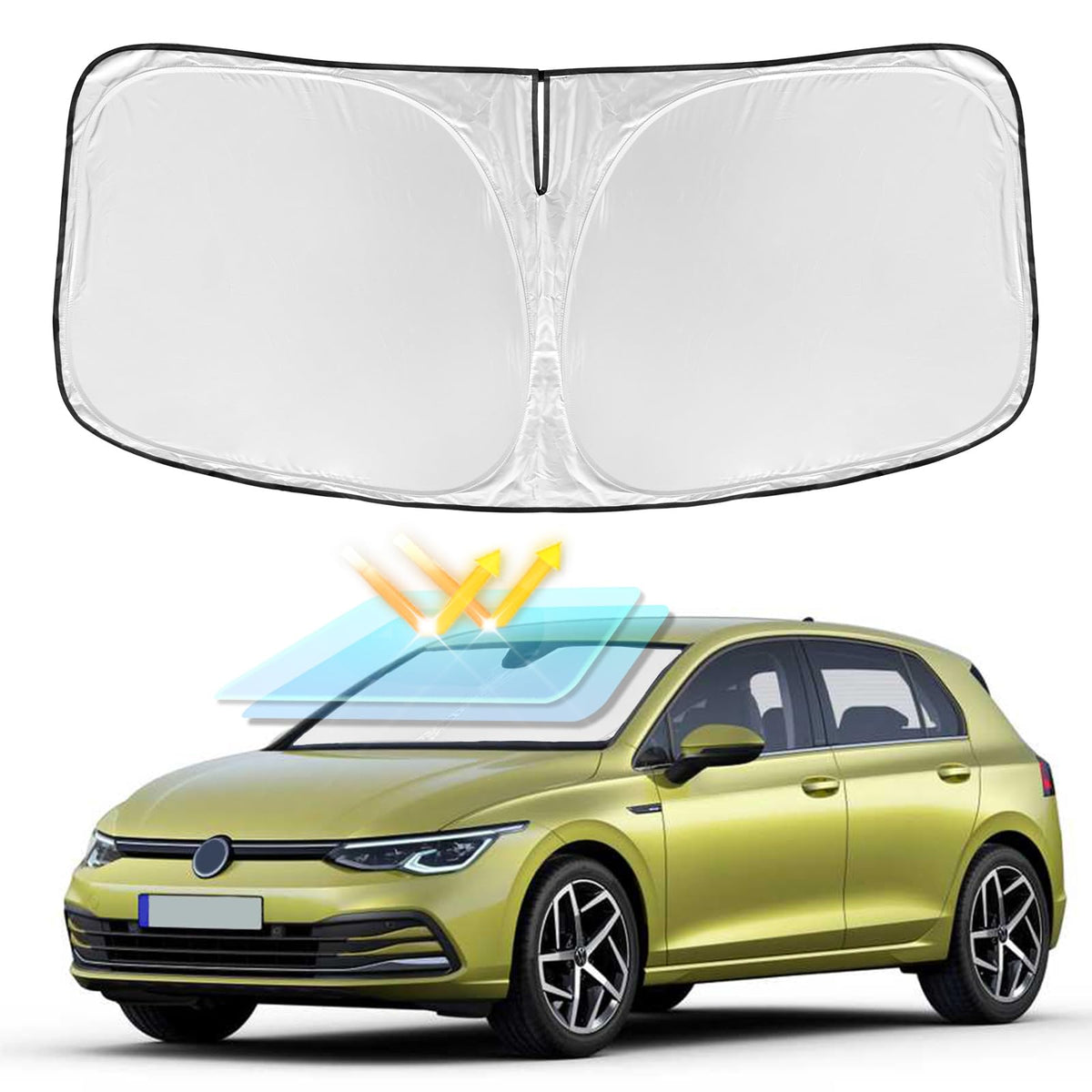for Toyota Tacoma 2016-2024 2025 2026 Sun Shade Sunshade Windshield Cover