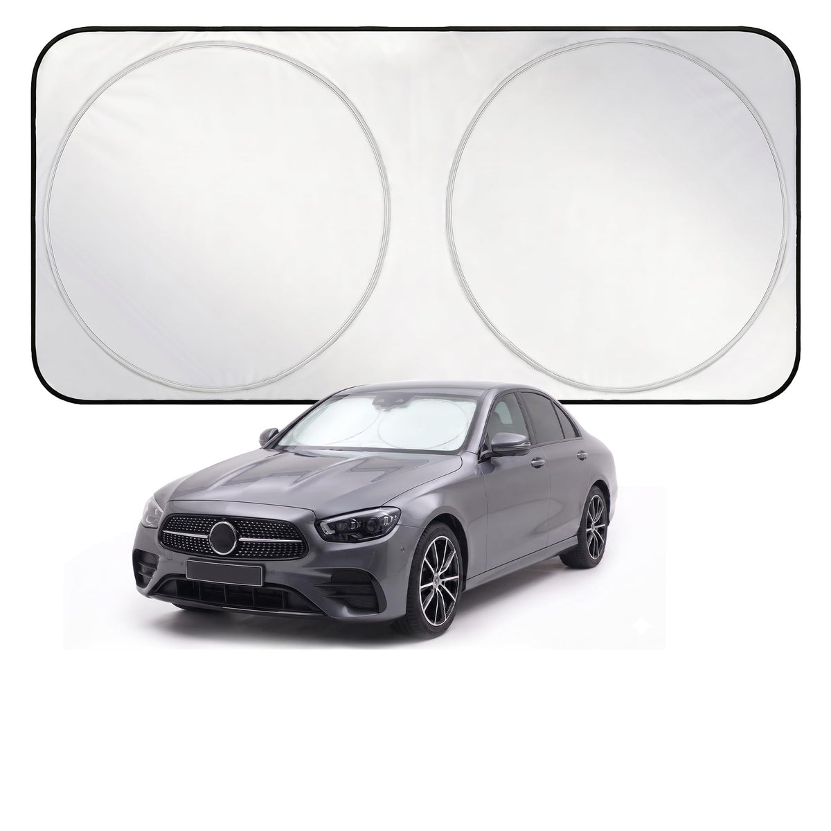 EzyShade Car Windshield Sun Shade. See Vehicle Size-Chart. Medium (M) Size