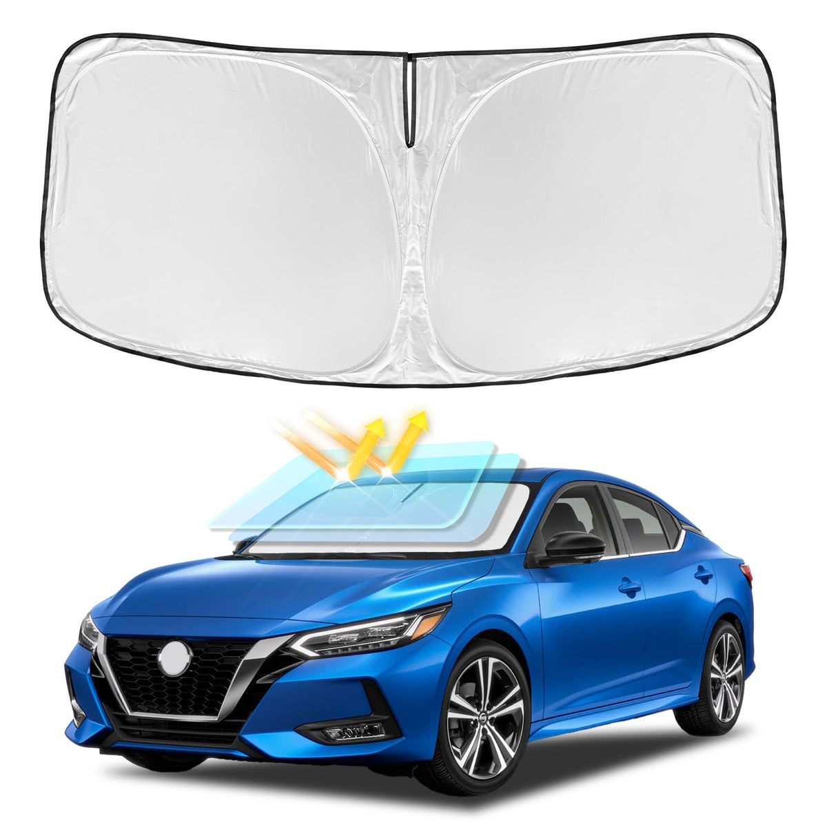 for Toyota Tacoma 2016-2024 2025 2026 Sun Shade Sunshade Windshield Cover
