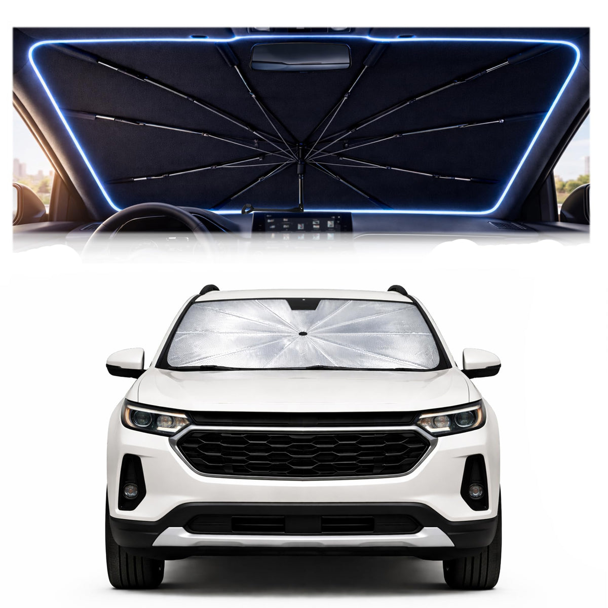 Car Windshield Sun Shade Umbrella for Mercedes Benz GLE 2020-2026