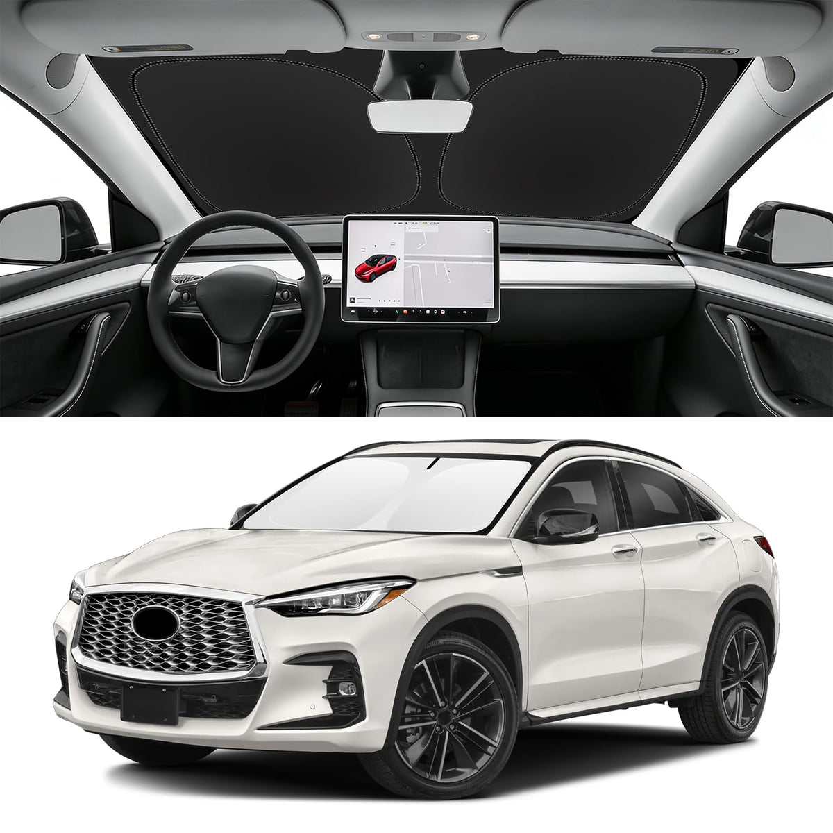 Custom Fit Windshield Sun Shade for BMW X1 2016-2026