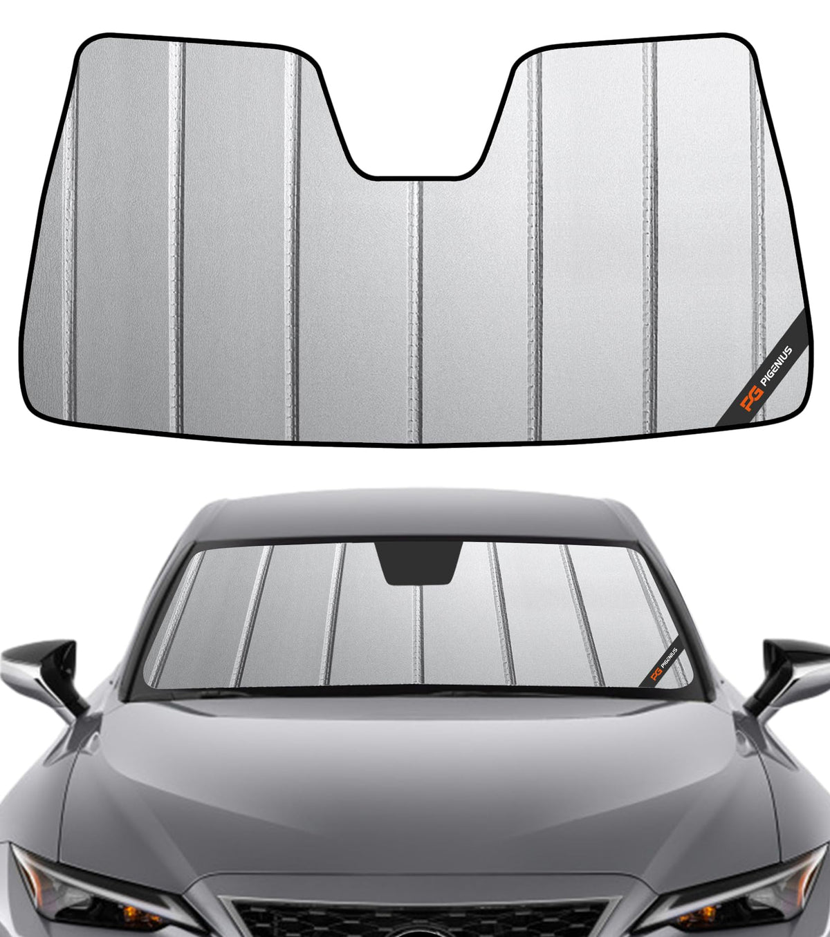 Pigenius Windshield Sunshade for Lexus IS200t/IS250/IS300/IS350/IS F 2014-2020 Front Window Sun Shade - AstraGuard