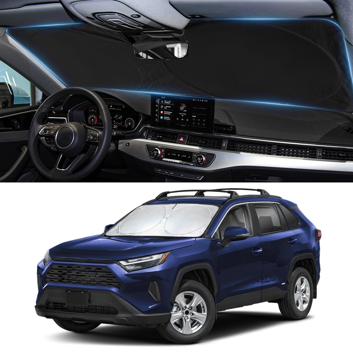 Windshield Sun Shade for Chevrolet Chevy Traverse LS, LT 2018-2026 Sunshade