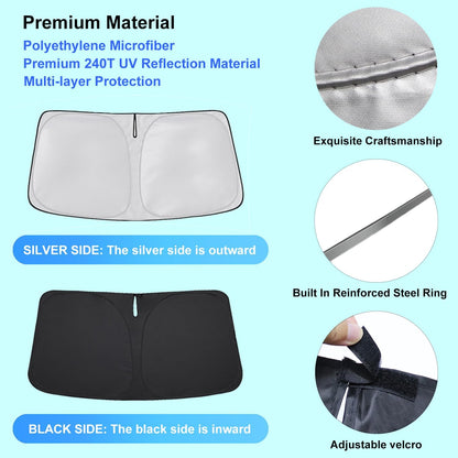 Windshield Sun Shade for Honda CRV 2007-2011 Accessories Foldable Keep Cool