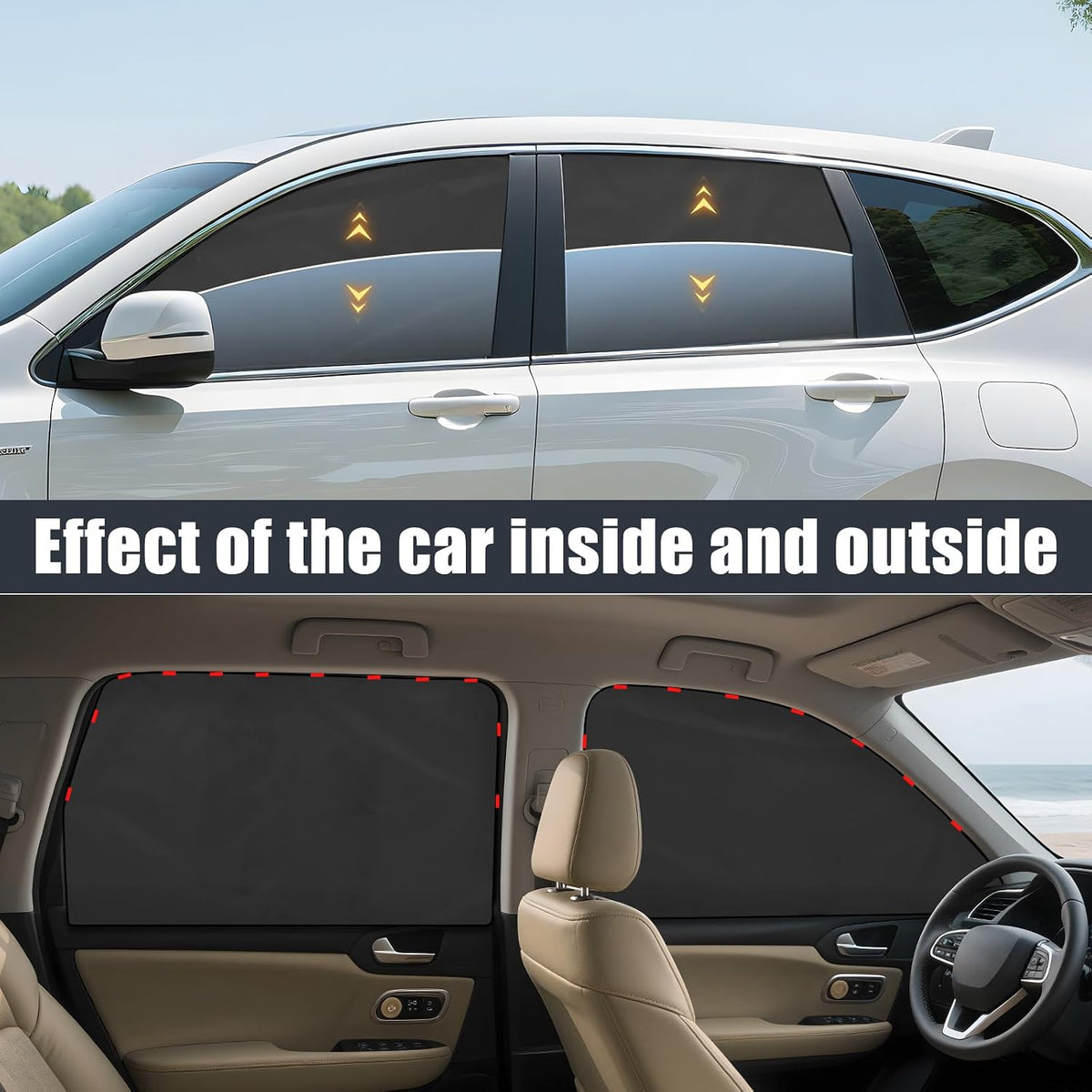 ZATOOTO Magnetic Honda Civic Sun Shade 2017-2024, Privacy & Cool, 4 Pack