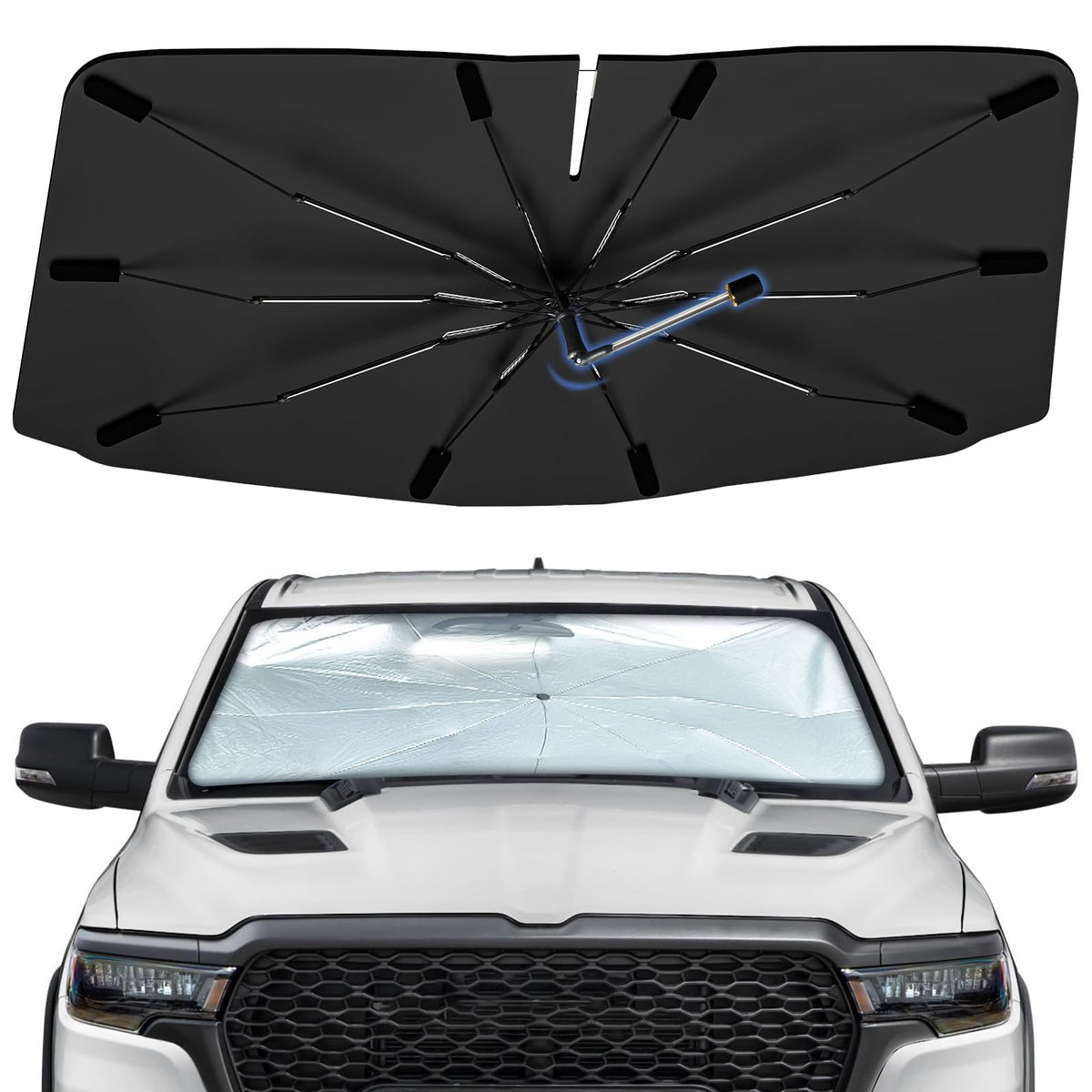 Windshield Sun Shade Umbrella for Dodge Durango 2011-2026 Front Window