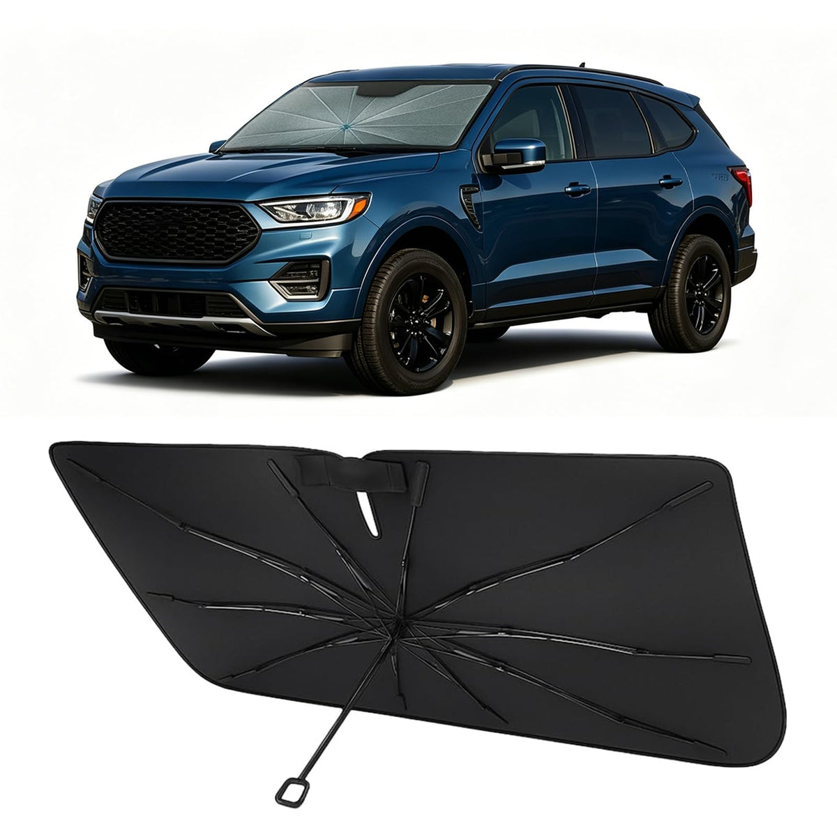Proadsy Custom Fit Windshield Sun Shade Umbrella for 2023-2026 Honda Accord