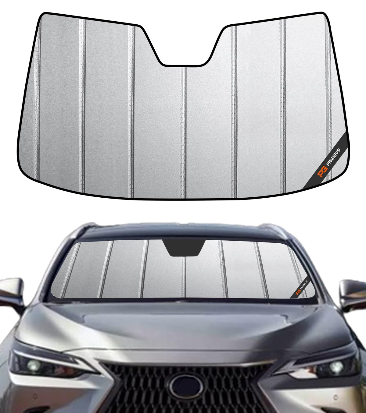 Pigenius Windshield Sunshade for Lexus IS200t/IS250/IS300/IS350/IS F 2014-2020 Front Window Sun Shade - AstraGuard
