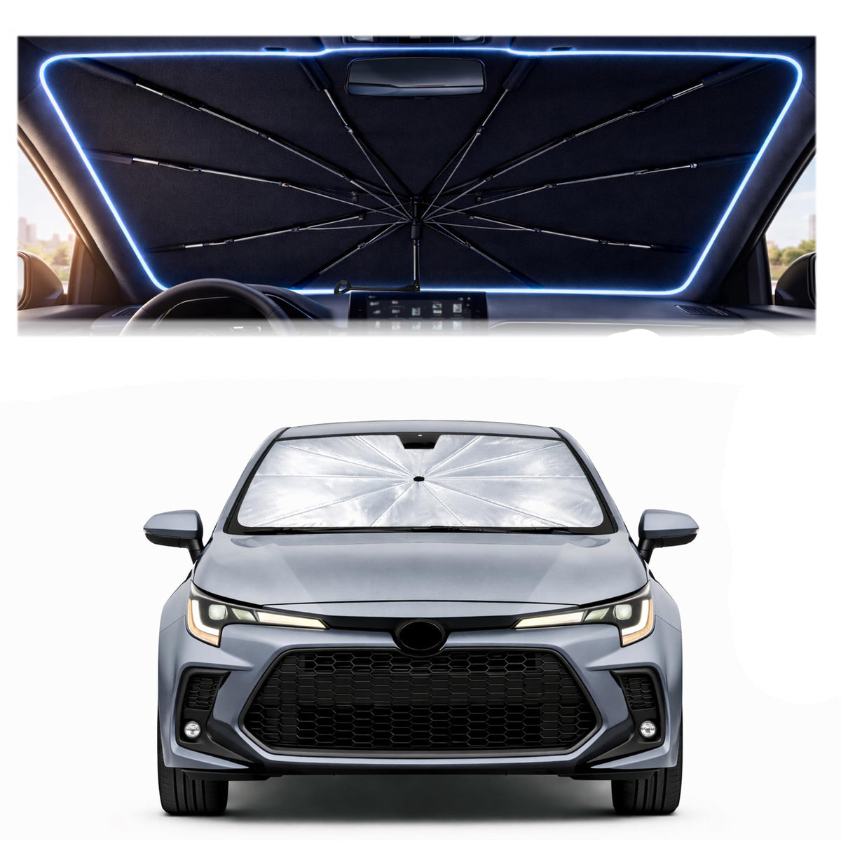 Car Windshield Sun Shade Umbrella for Mercedes Benz GLE 2020-2026