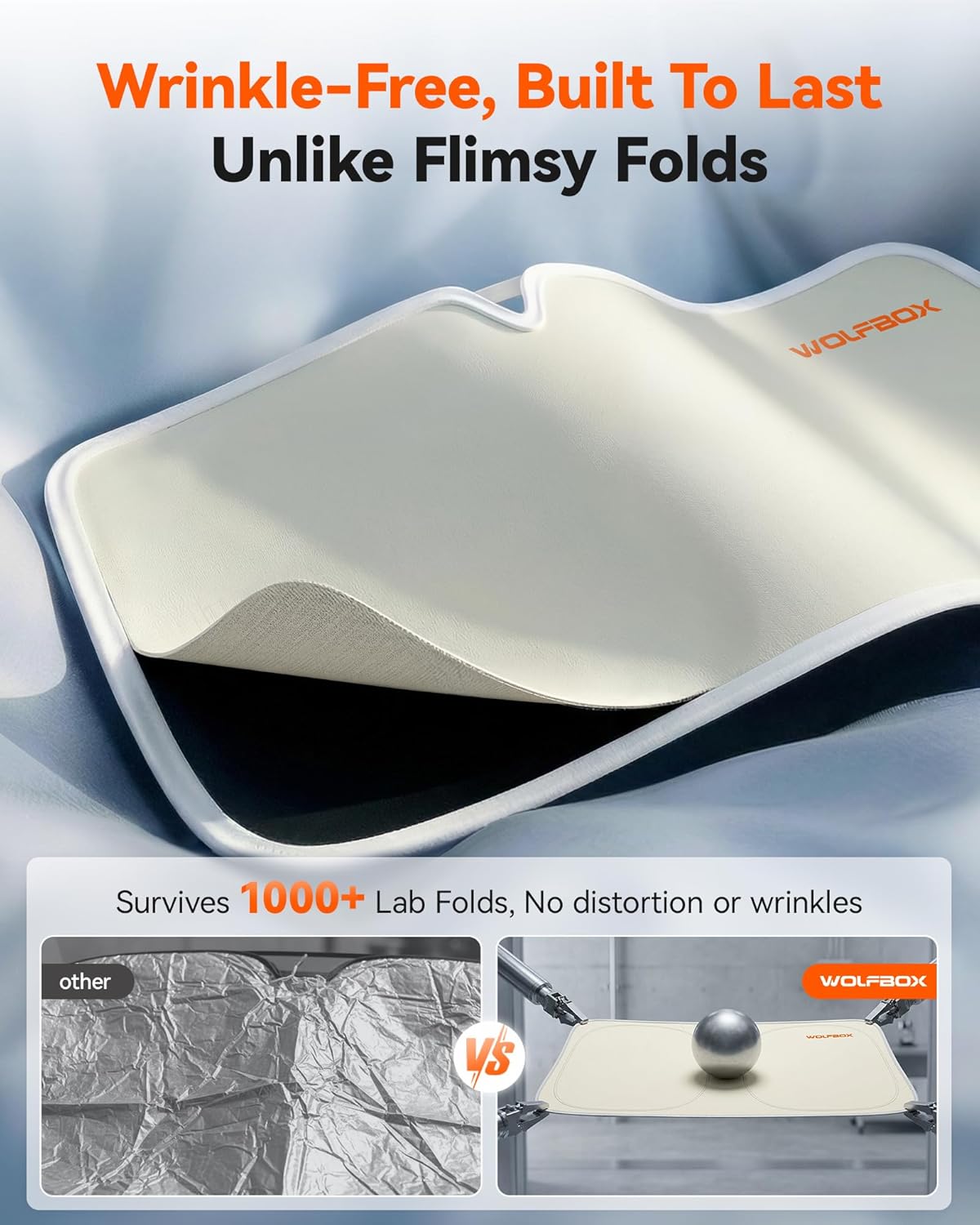 WOLFBOX Car Windshield Sun Shade Toyota RAV4 Camry Tundra Corolla 64''*34''
