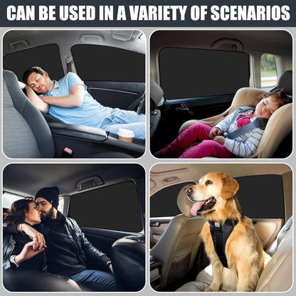 ZATOOTO Magnetic Car Window Shades for Side Window Sun Shade, Full Blackout