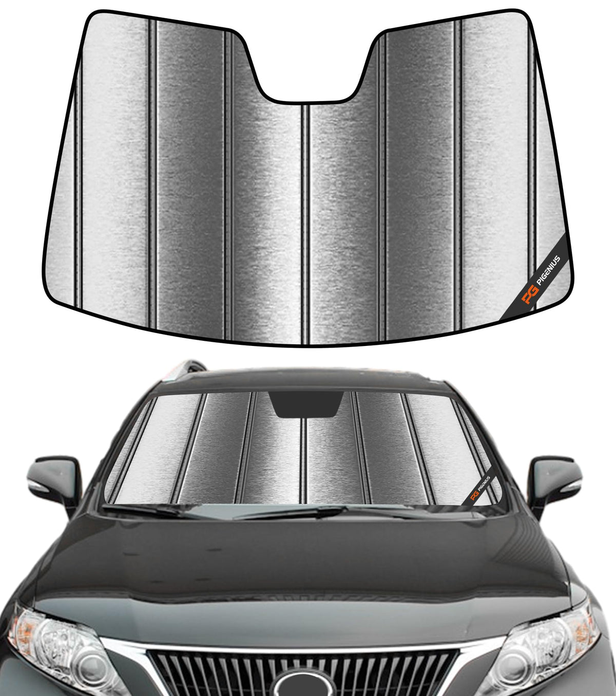 Pigenius Windshield Sunshade for Lexus IS200t/IS250/IS300/IS350/IS F 2014-2020 Front Window Sun Shade - AstraGuard