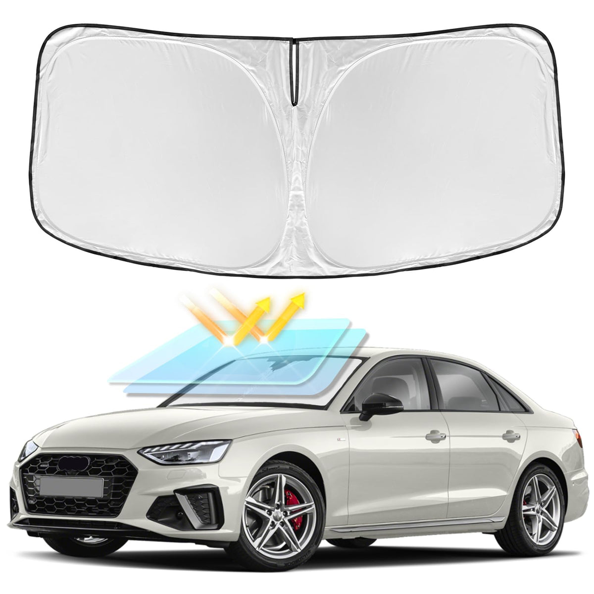for Toyota Tacoma 2016-2024 2025 2026 Sun Shade Sunshade Windshield Cover