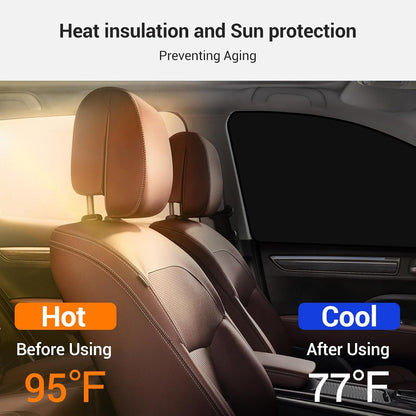 ZATOOTO Magnetic Car Window Shade for Side Window Car Privacy Curtains 4pcs