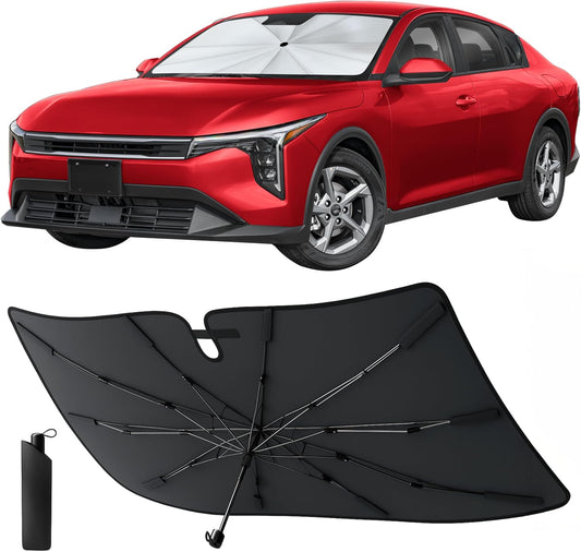 Econour Windshields Sun Shade for Car, Foldable Car Sunshade & Window Tint