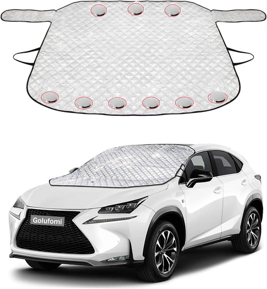 Car Windshield Cover Sun Shade,All Weather Windshield Sunshade Cover Fits Most Cars SUV