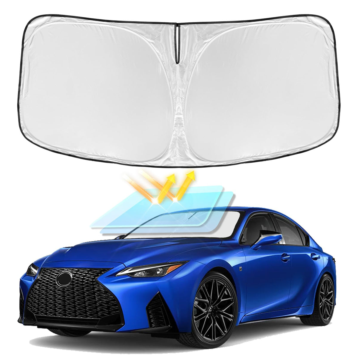 for Toyota Tacoma 2016-2024 2025 2026 Sun Shade Sunshade Windshield Cover