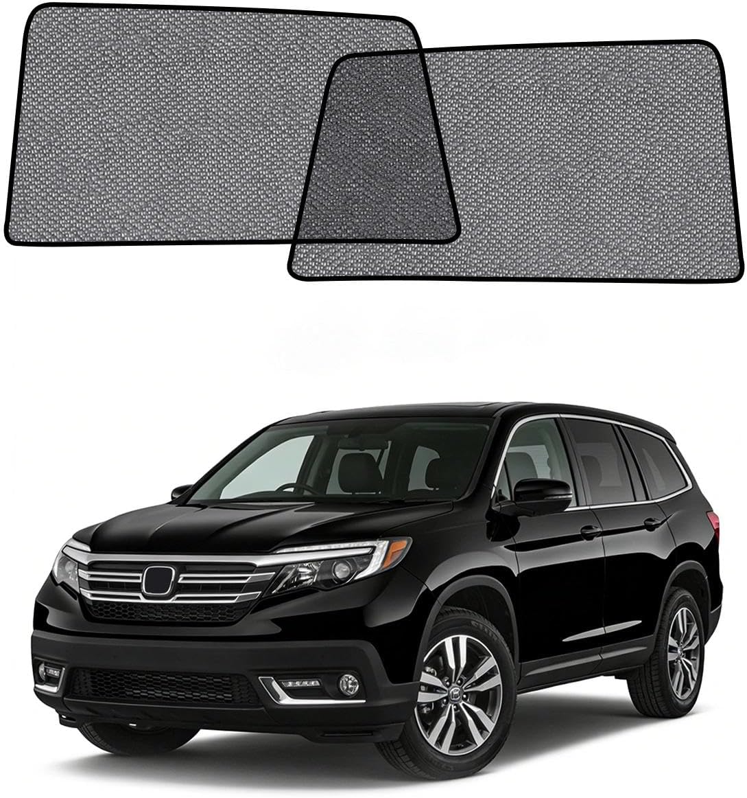 Car Window Shade for Honda Pilot 2016-2022,2 Pack UV & Glare Protection, Breathable Privacy Screen, Insect & Bug Blocker Magnetic Mesh Side Rear Sun Shades for Baby Camping, Napping & Travel