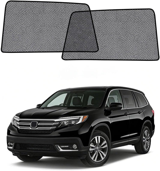 Car Window Shade for Honda Pilot 2016-2022,2 Pack UV & Glare Protection, Breathable Privacy Screen, Insect & Bug Blocker Magnetic Mesh Side Rear Sun Shades for Baby Camping, Napping & Travel