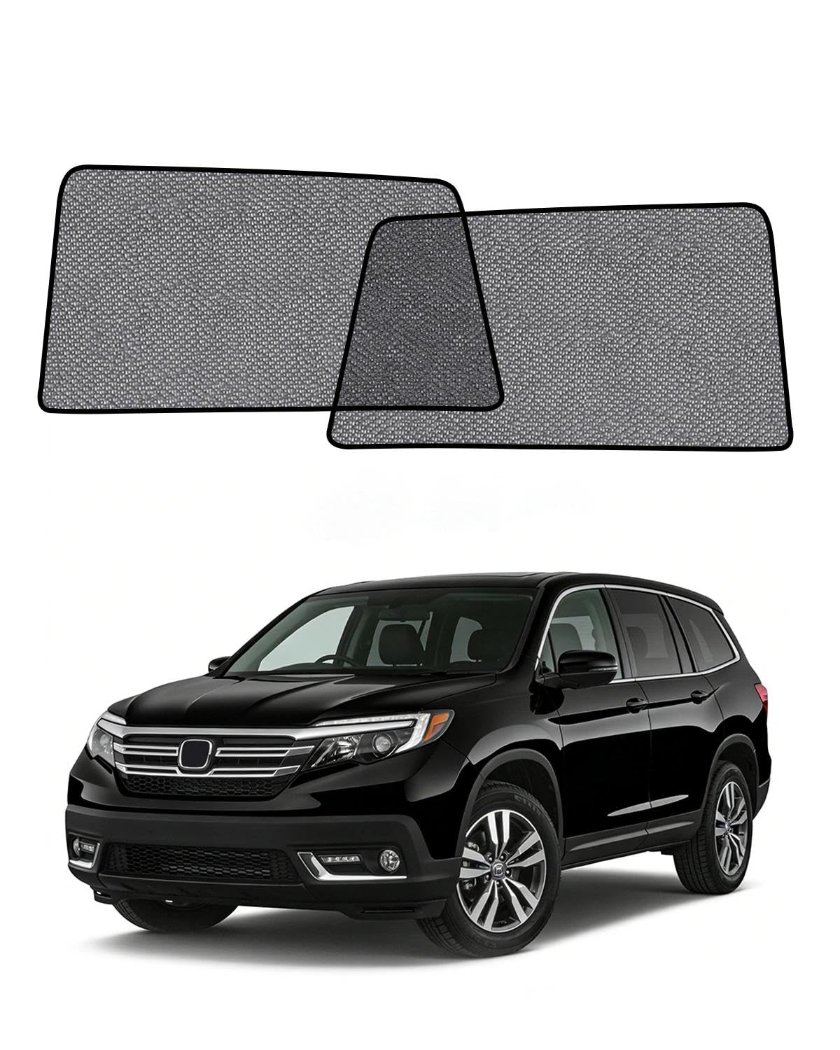 Car Window Shade for Honda Pilot 2016-2022,2 Pack UV & Glare Protection, Breathable Privacy Screen, Insect & Bug Blocker Magnetic Mesh Side Rear Sun Shades for Baby Camping, Napping & Travel