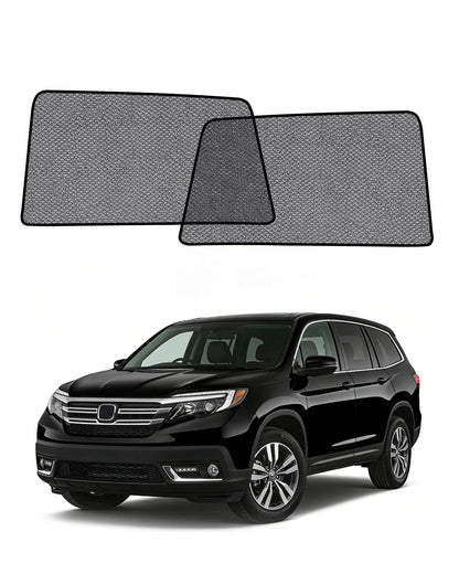 Car Window Shade for Honda Pilot 2016-2022,2 Pack UV & Glare Protection, Breathable Privacy Screen, Insect & Bug Blocker Magnetic Mesh Side Rear Sun Shades for Baby Camping, Napping & Travel
