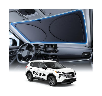 2026 Upgraded Windshield Sun Shade for Toyota RAV4 [Precision Custom Fit, Superior UV & Heat Block] Cooling Tech Fabric, Durable Foldable with Storage Bag, Fits 2000-2026