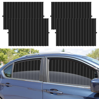 Magnetic Car Privacy Curtains, 4Pack Car Window Shades for Side Window