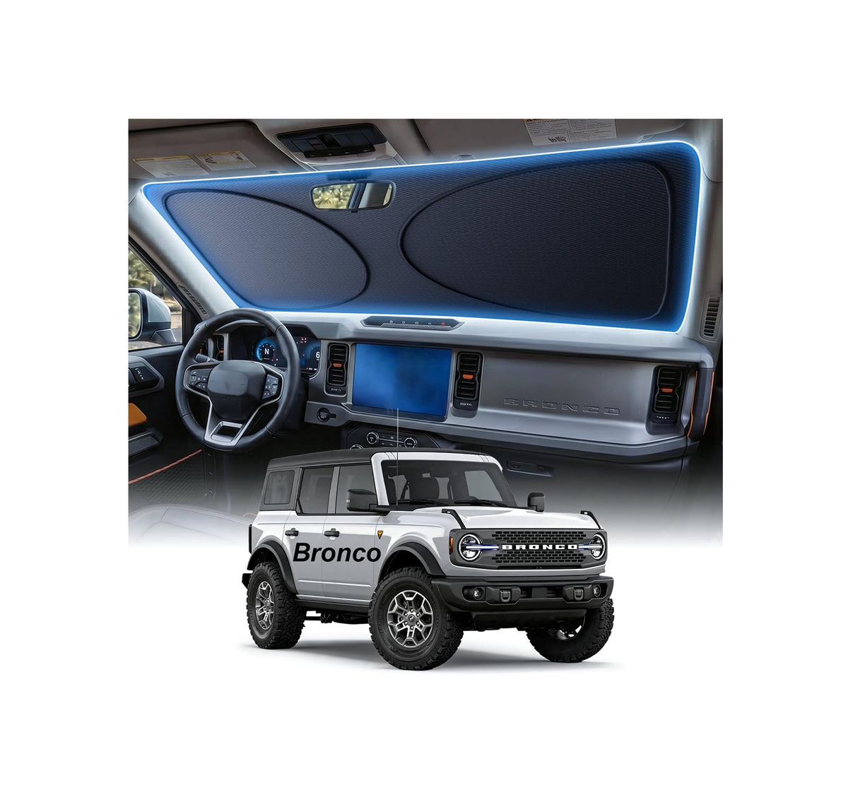 2026 Upgraded Windshield Sun Shade for Toyota RAV4 [Precision Custom Fit, Superior UV & Heat Block] Cooling Tech Fabric, Durable Foldable with Storage Bag, Fits 2000-2026