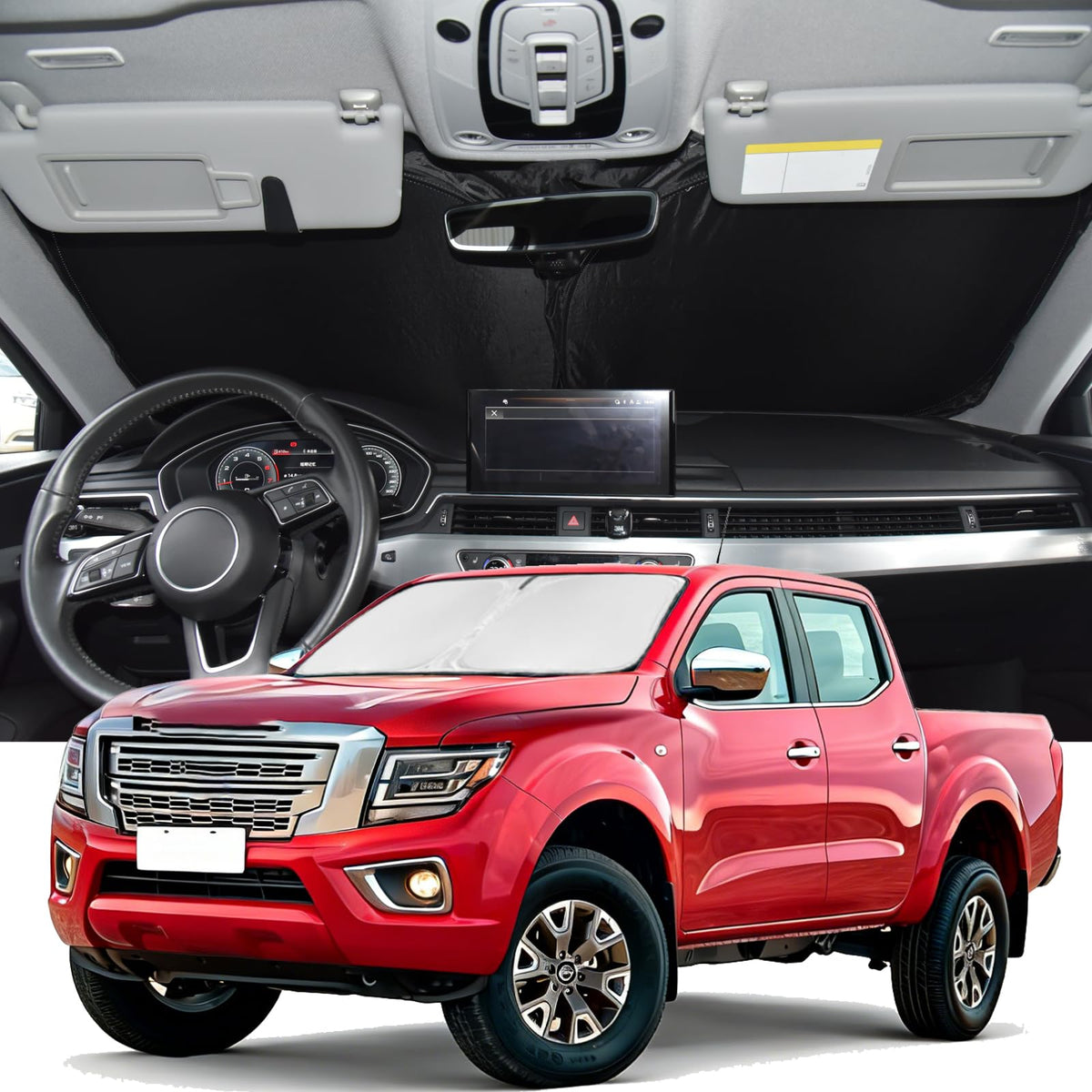 for Toyota Tacoma 2016-2024 2025 2026 Sun Shade Sunshade Windshield Cover