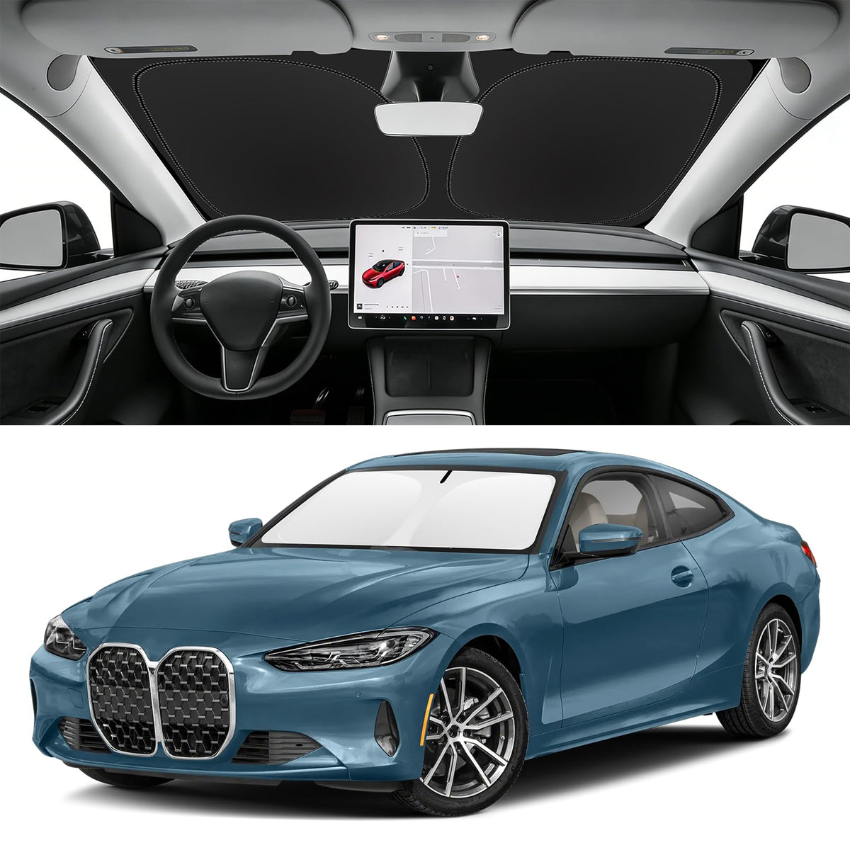 Custom Fit Windshield Sun Shade for BMW X1 2016-2026