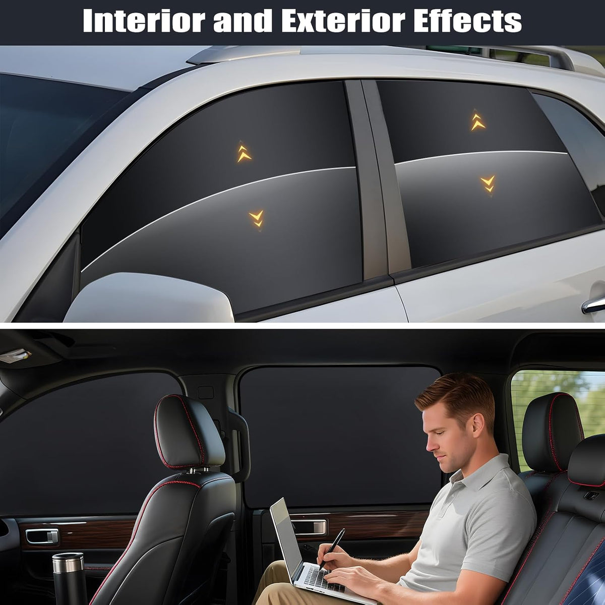 ZATOOTO Magnetic Side Window Sun Shade 4 Pack, Privacy & Insulation