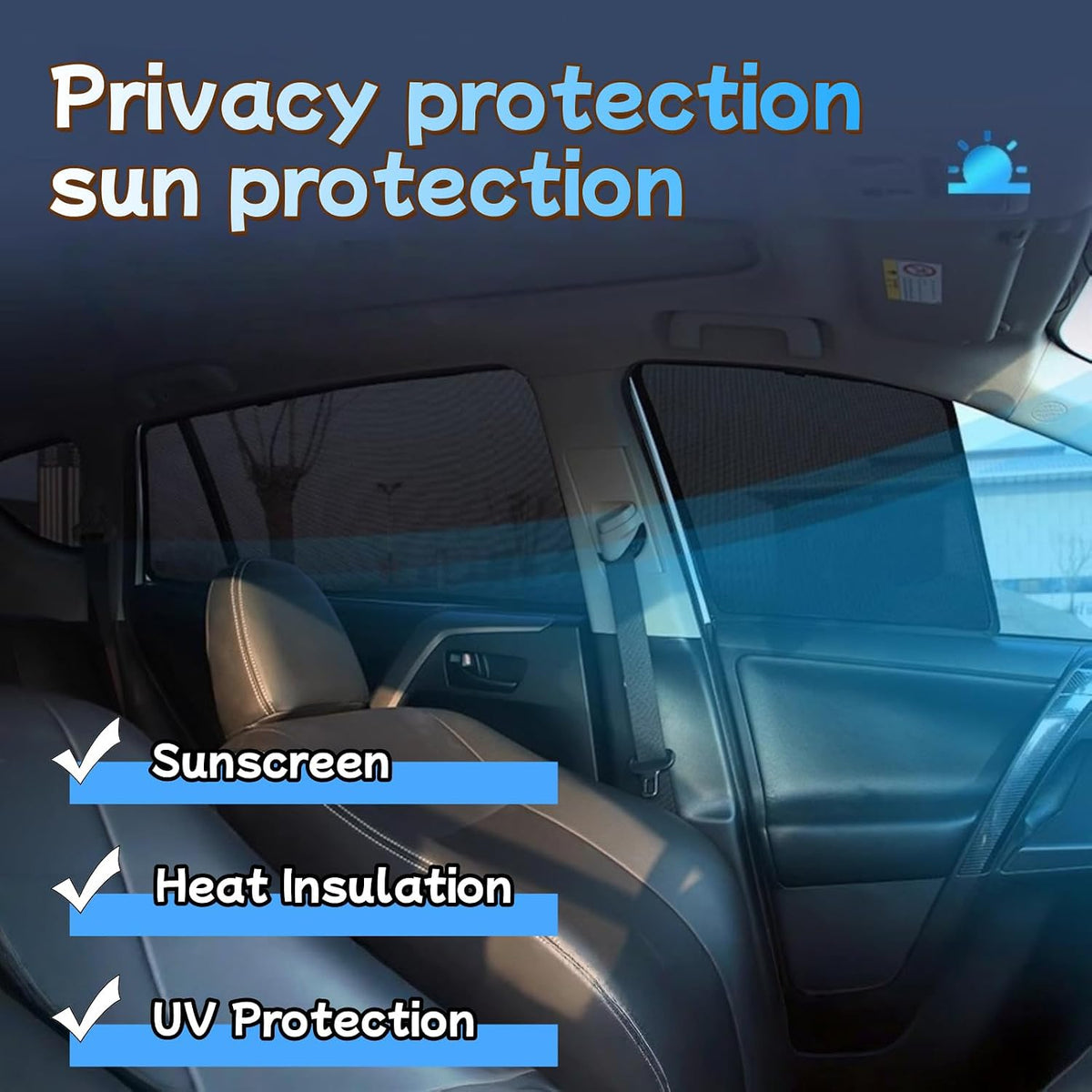 Side Windows Sunshades Mesh Magnetic for Subaru Outback 2021–2026