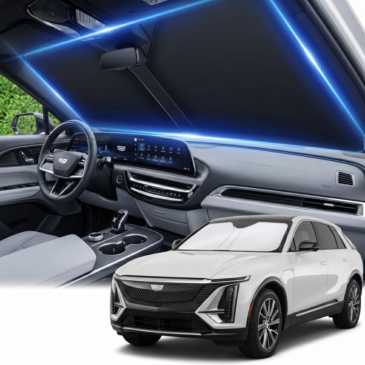 for Honda Accord 2018-2022 Windshield Sun Shade Front Window Shade Custom Fit Accord Accessories Sun Visor Foldable Shade Blocks UV Rays Summer Must Have Car Accessories