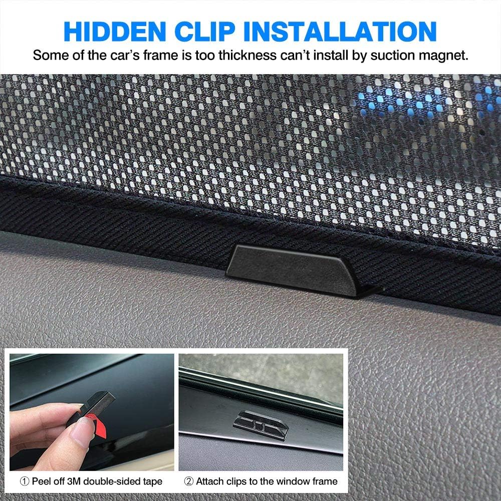 Powerty Car Window Shades for Toyota RAV4 2019-2025 Accessories Side Rear Window Covers Sunshade Magnetic Breathable Mesh Car Priavcy Sun Shades Curtains for Camping, Baby, Napping 6PCS