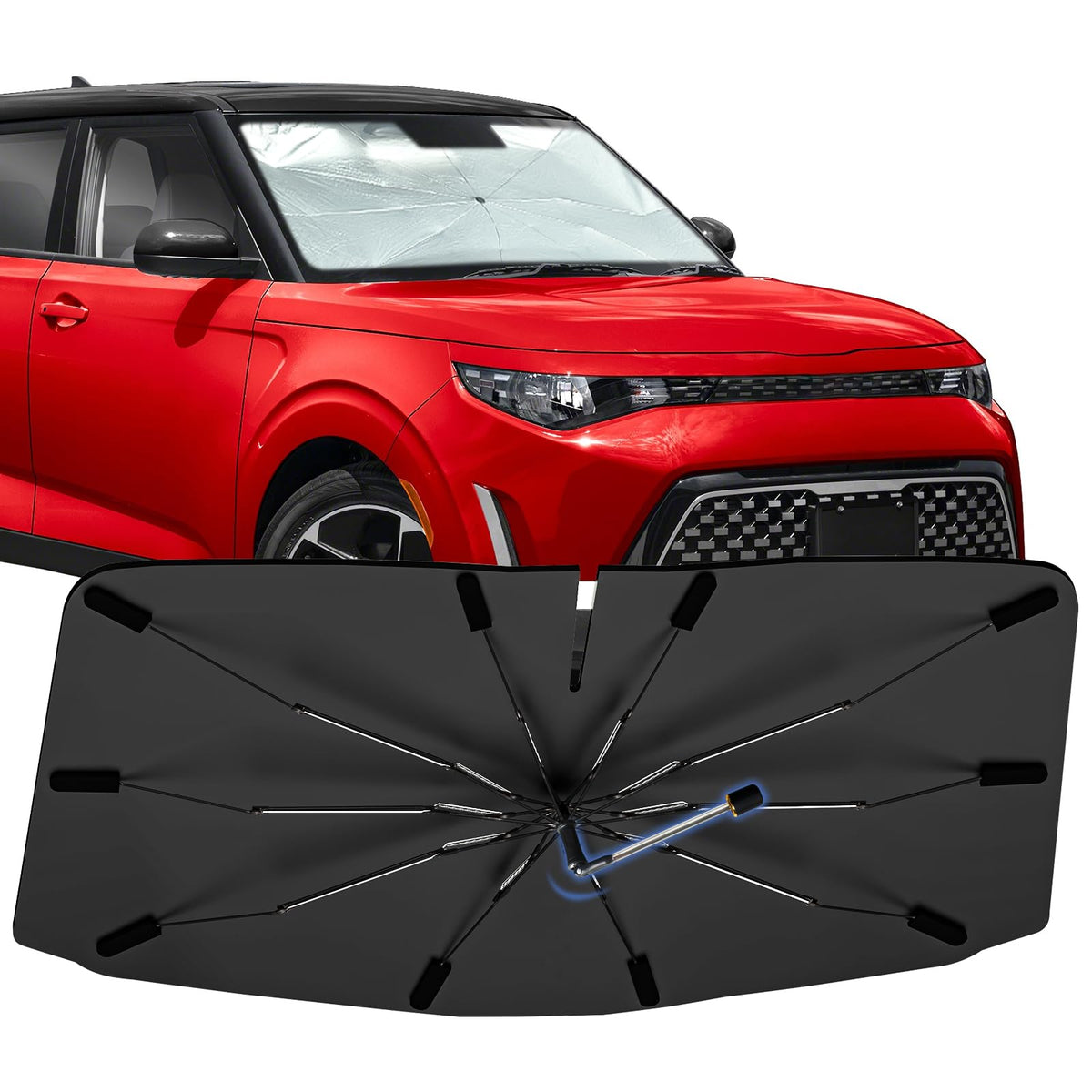 Windshield Sun Shade Umbrella for Dodge Durango 2011-2026 Front Window
