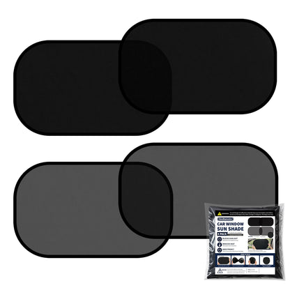 Static Cling Car Window Shades, UV Protection, 2 Pack