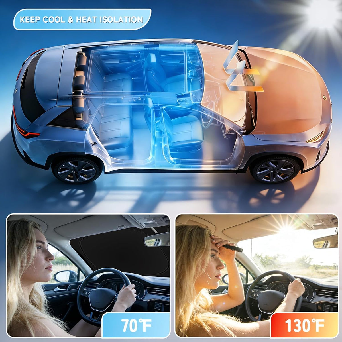 Custom Fit Windshield Sun Shade for BMW X1 2016-2026