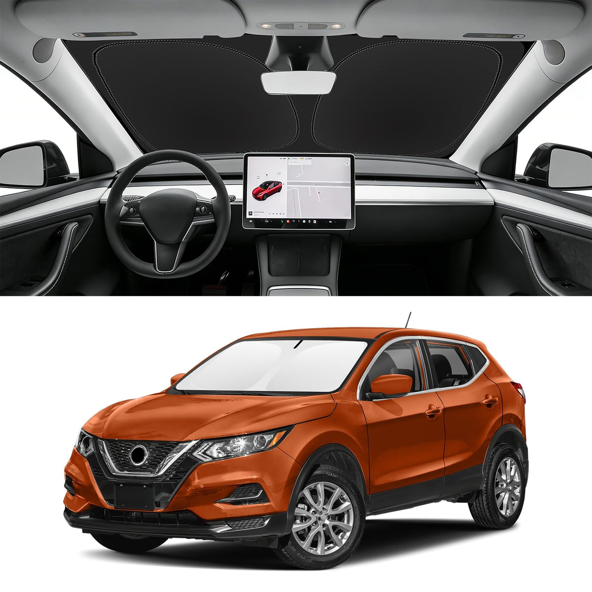 Custom Fit Windshield Sun Shade for BMW X1 2016-2026