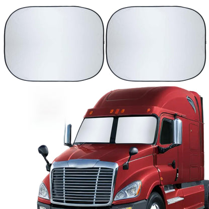 EcoNour 2 Piece Foldable Car Windshield Sun Shade, UV & Heat Protection