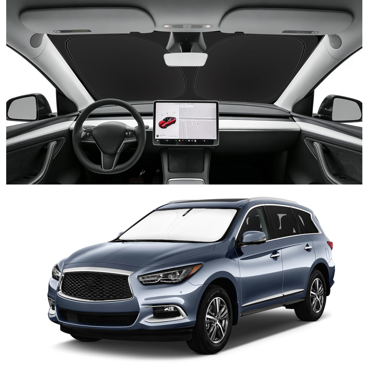 Custom Fit Windshield Sun Shade for BMW X1 2016-2026