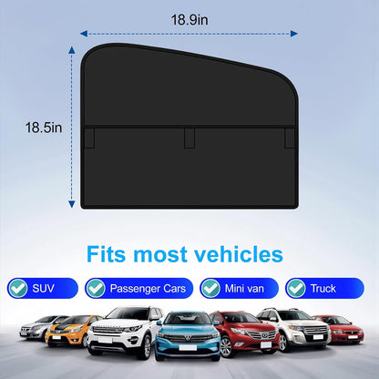 Magnetic Car Side Window Shades,2 Pack Front Driver Side Window Sun Shade